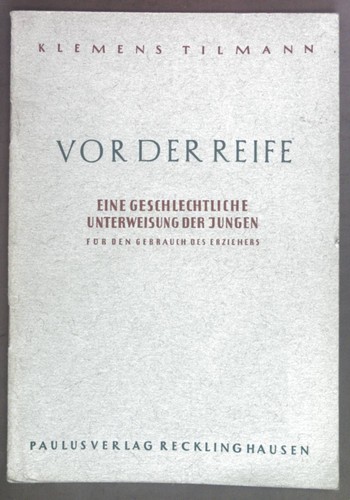 Vor der reife eine - der,