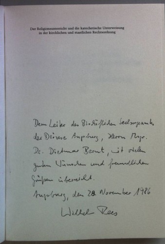 Der religionsunterricht und - der,