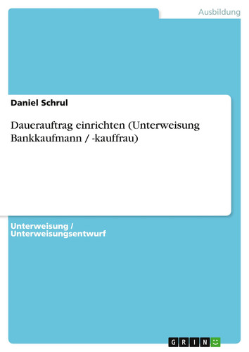 Daniel schrul dauerauftrag - |,