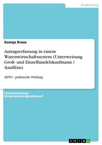 Autragserfassung einem - in,