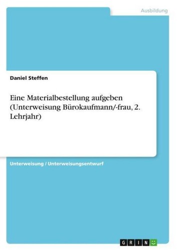 Eine materialbestellung - eine,