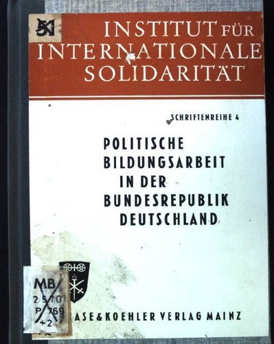 Politische unterweisung der - politische,