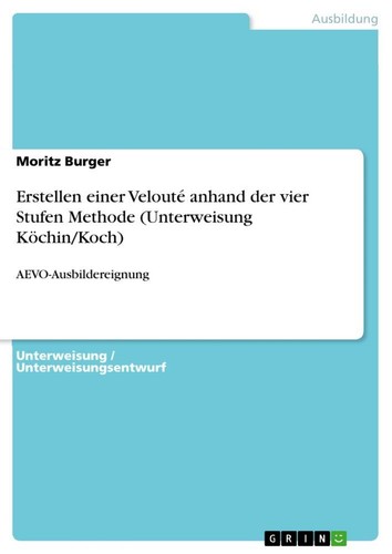 Erstellen einer velouté - einer,