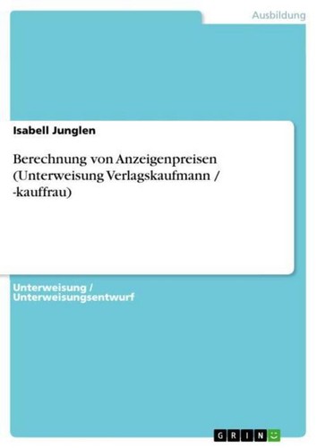 Berechnung von anzeigenpreisen - berechnung,