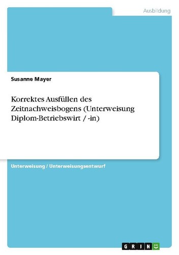 Korrektes ausfüllen des - korrektes,