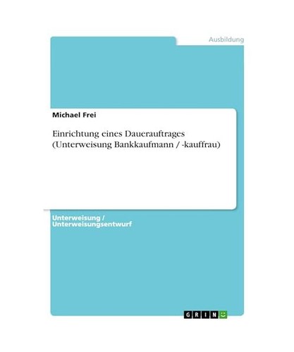 Einrichtung eines