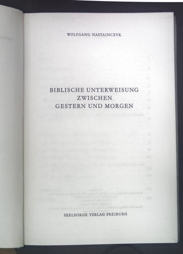 Biblische unterweisung - biblische,