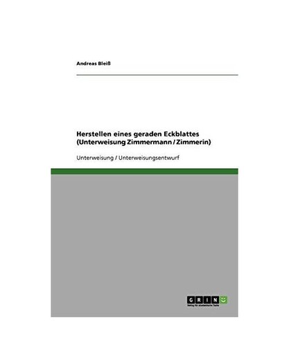 Herstellen eines geraden