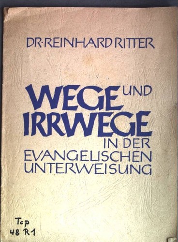 Wege und irrwege der - wege,