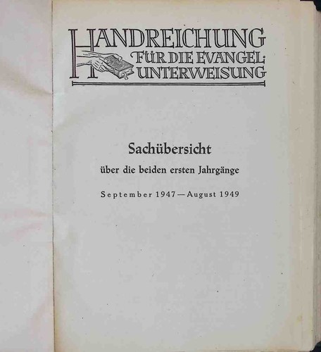 Handreichung für die evangel