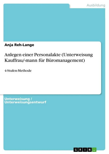 Anlegen einer personalakte - einer,
