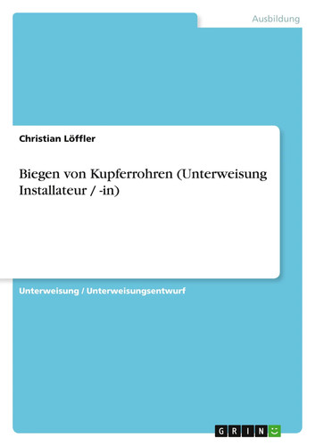 Biegen von kupferrohren - von,