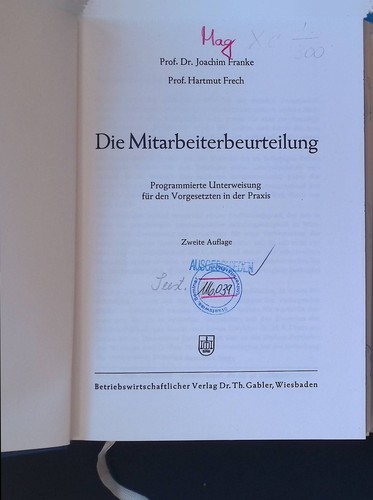 Die mitarbeiterbeurteilung - mitarbeiterbeurteilung,